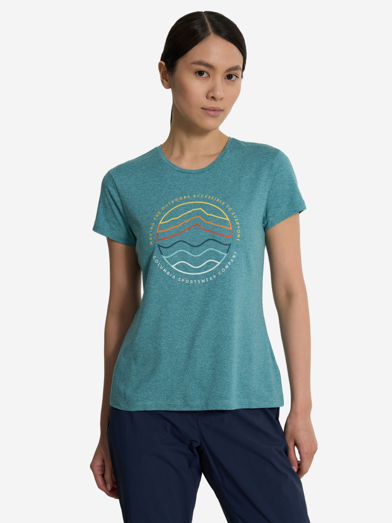 Футболка женская Columbia Sloan Ridge Graphic Ss Tee