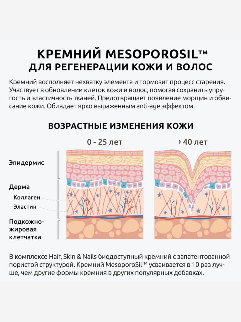 Витамины для красоты UltraBalance комплекс для волос, кожи и ногтей, 60 капсул