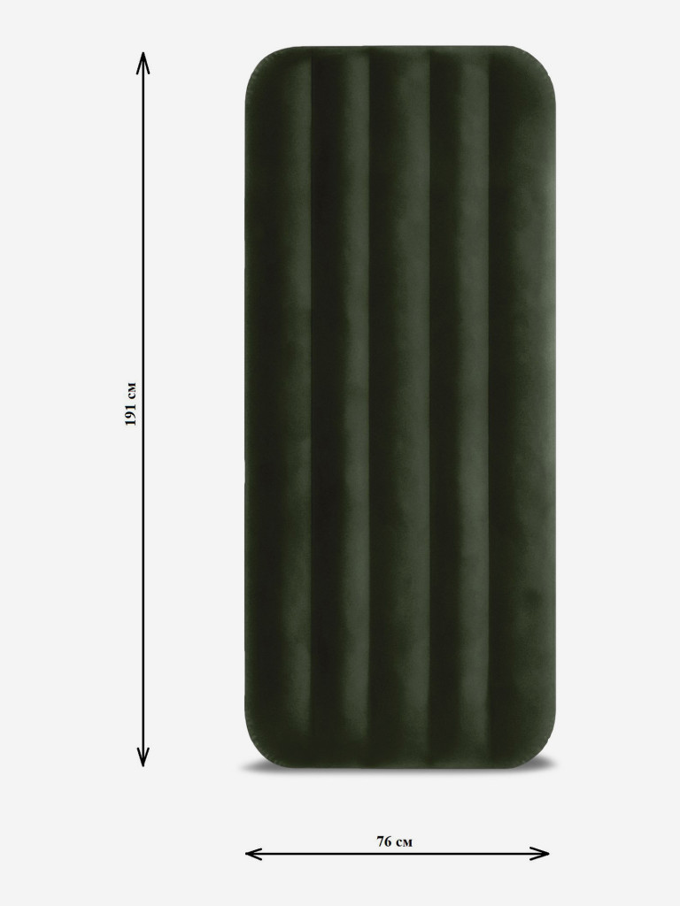 Кровать надувная Intex 64106 DURA-BEAM PRESTIGE DOWNY, Jr. Twin, 76x191х25 см, флок