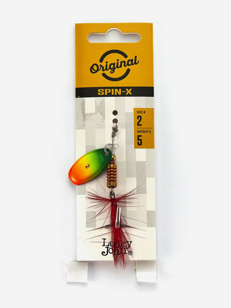 Блесна вращающаяся Lucky John SPIN X ROUND 02, вес 5 г