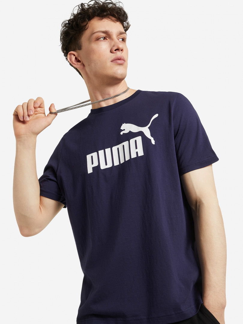 фото Футболка мужская puma ess logo, синий