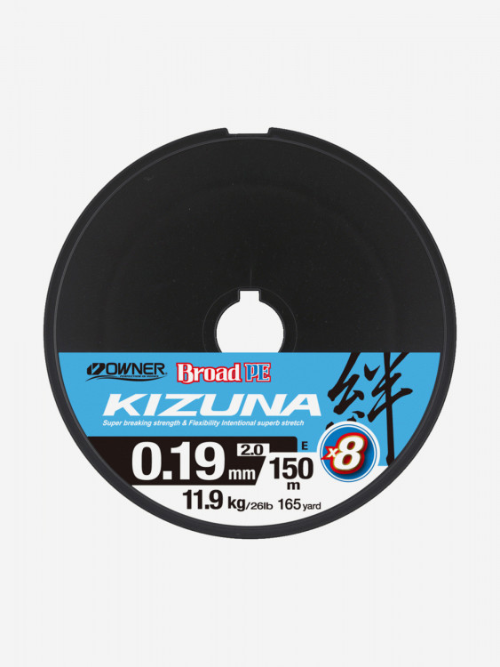Шнур OWNER Kizuna X8 Broad PE multi color 10м 150м 0,19мм 11,9кг