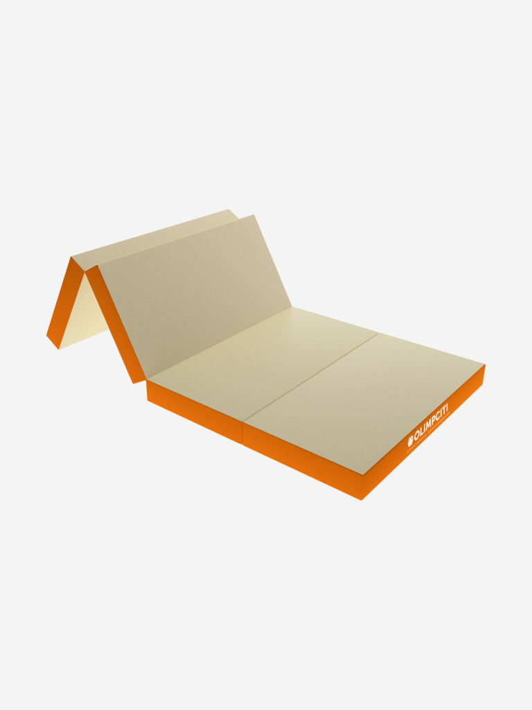 Мат спортивный складной OLIMPCITI, 1000х500х100 мм, 4 сложения, винилискожа