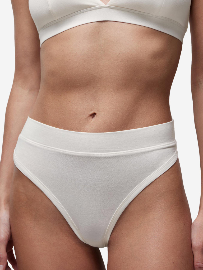 Трусы-стринги с высокой посадкой belle you