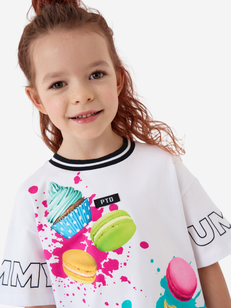 Комплект для девочек: футболка, шорты PlayToday