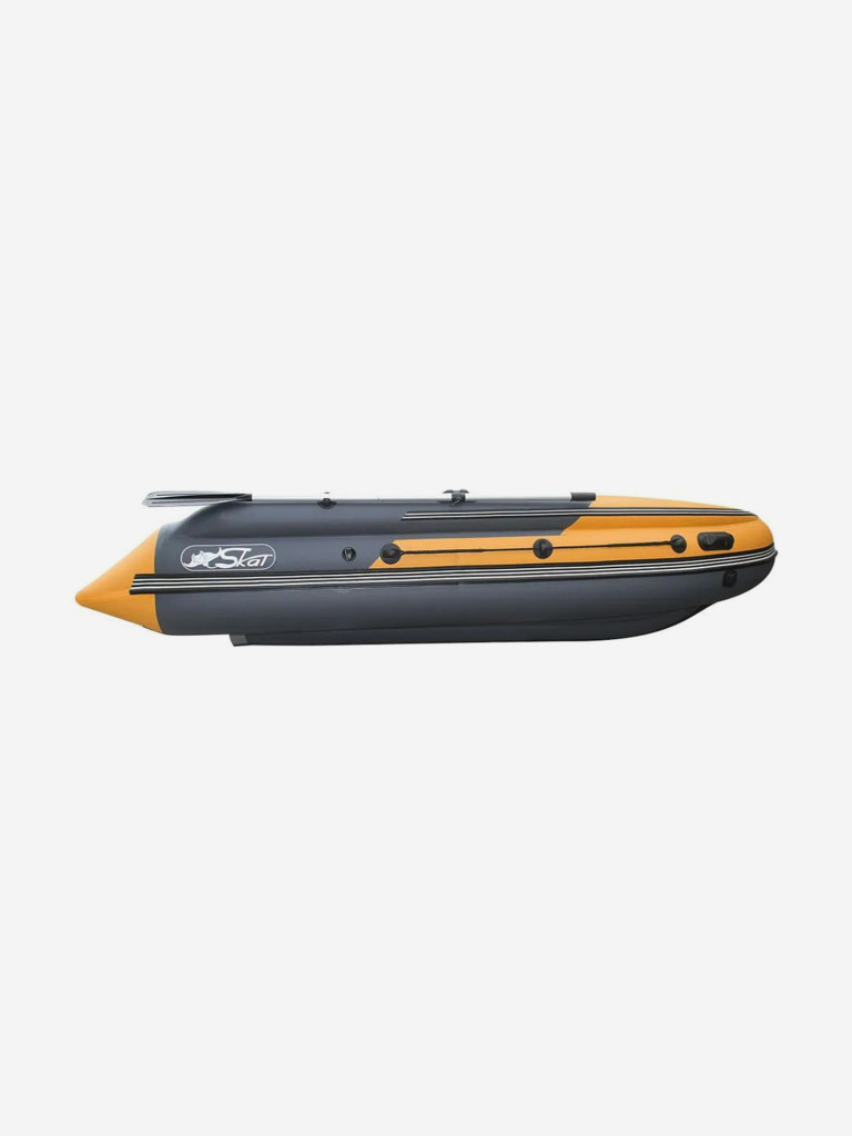 Лодка Reef Skat Triton (Риф Скат Тритон) 430 NDFi с интегрированным фальшбортом, серо-оранжевая