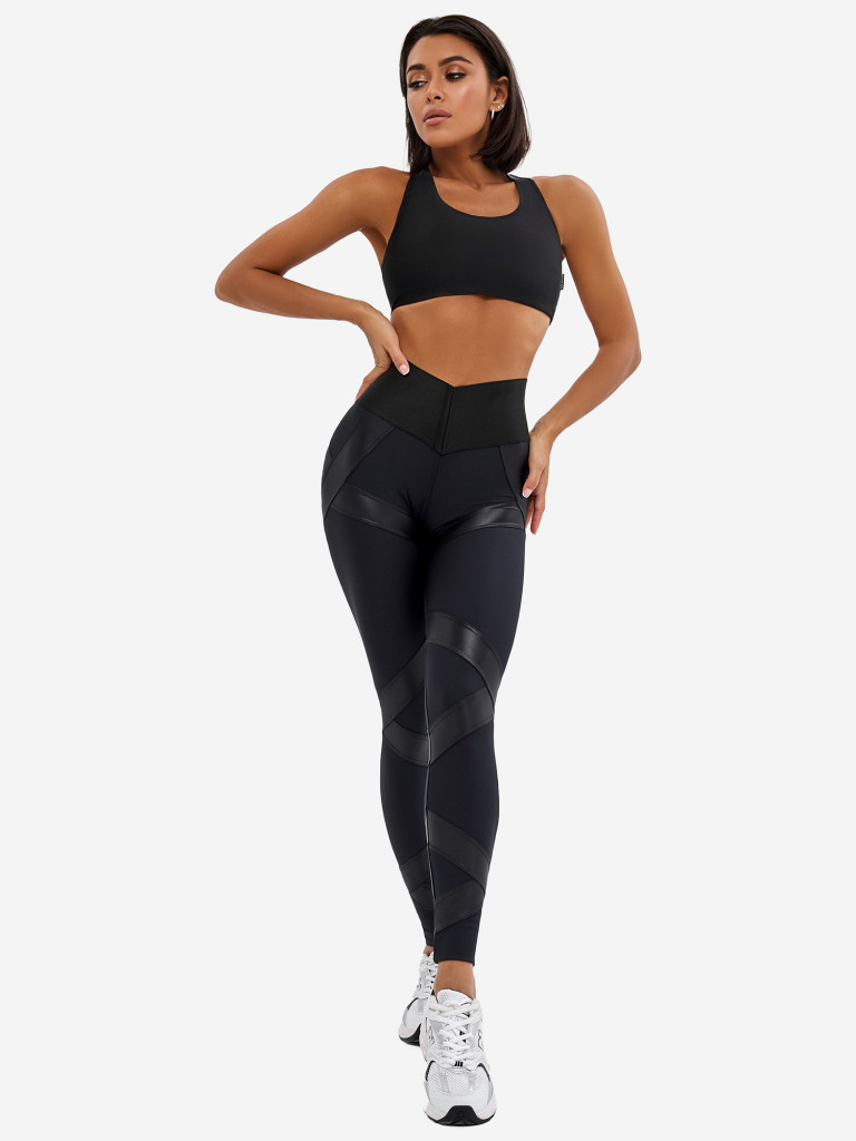 Лосины женские Bona Fide Mummy Strip Skin Edition "Black"