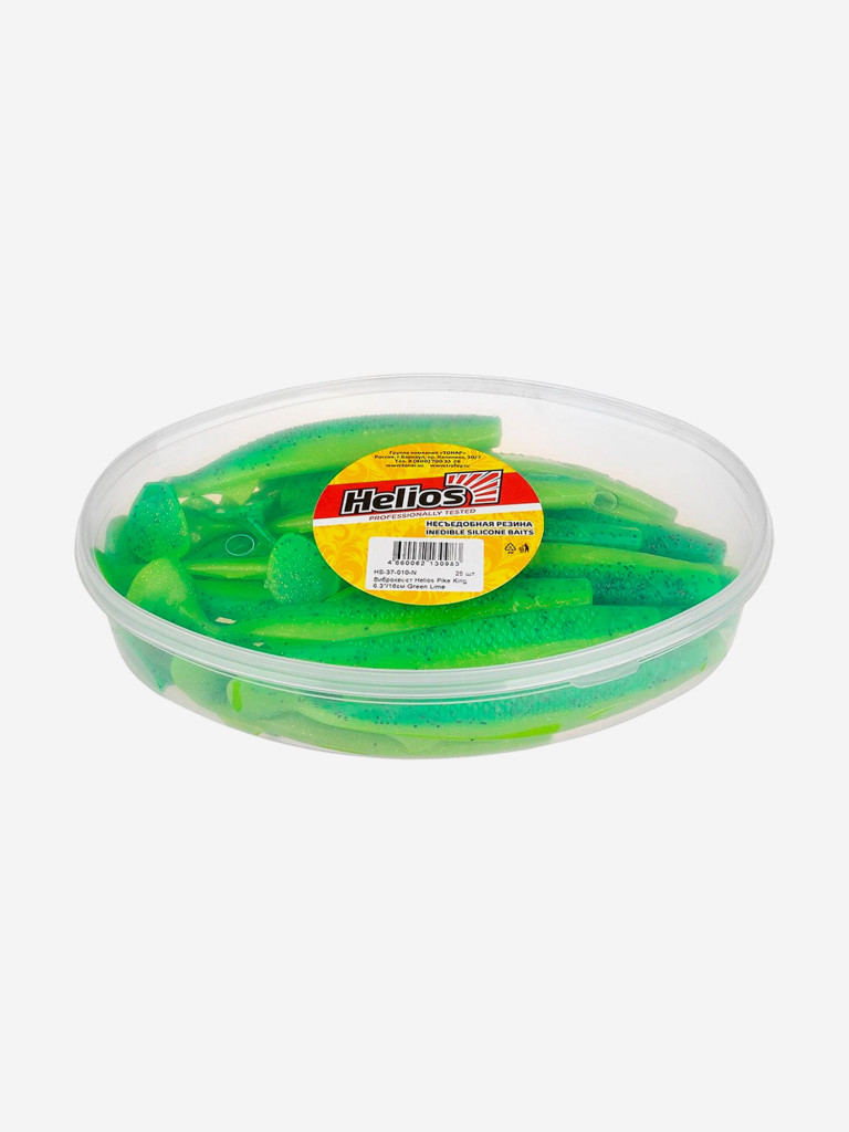 Мягкая приманка Helios Pike King, 6,3'' / 16 см, Green Lime, 25 шт (HS-37-010-N)