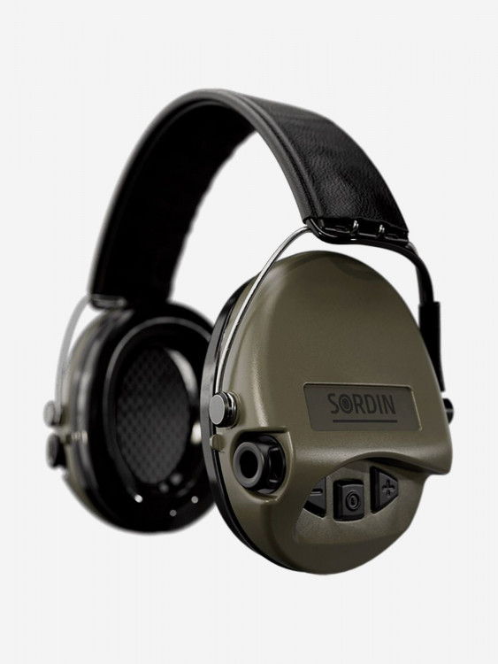 Активные наушники для стрельбы Sordin MSA Supreme Pro, SNR 25dB, NRR 18dB, зеленый
