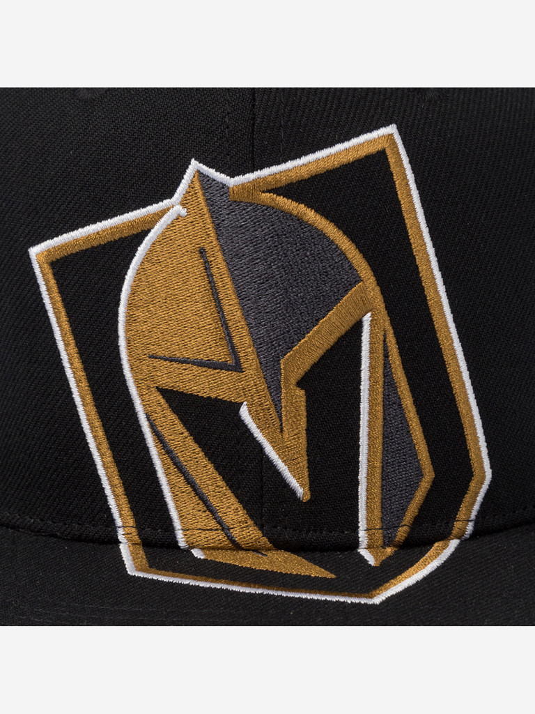 Бейсболка с прямым козырьком MITCHELL NESS HS10520-VGKBLCK Vegas Golden Knights NHL (черный)