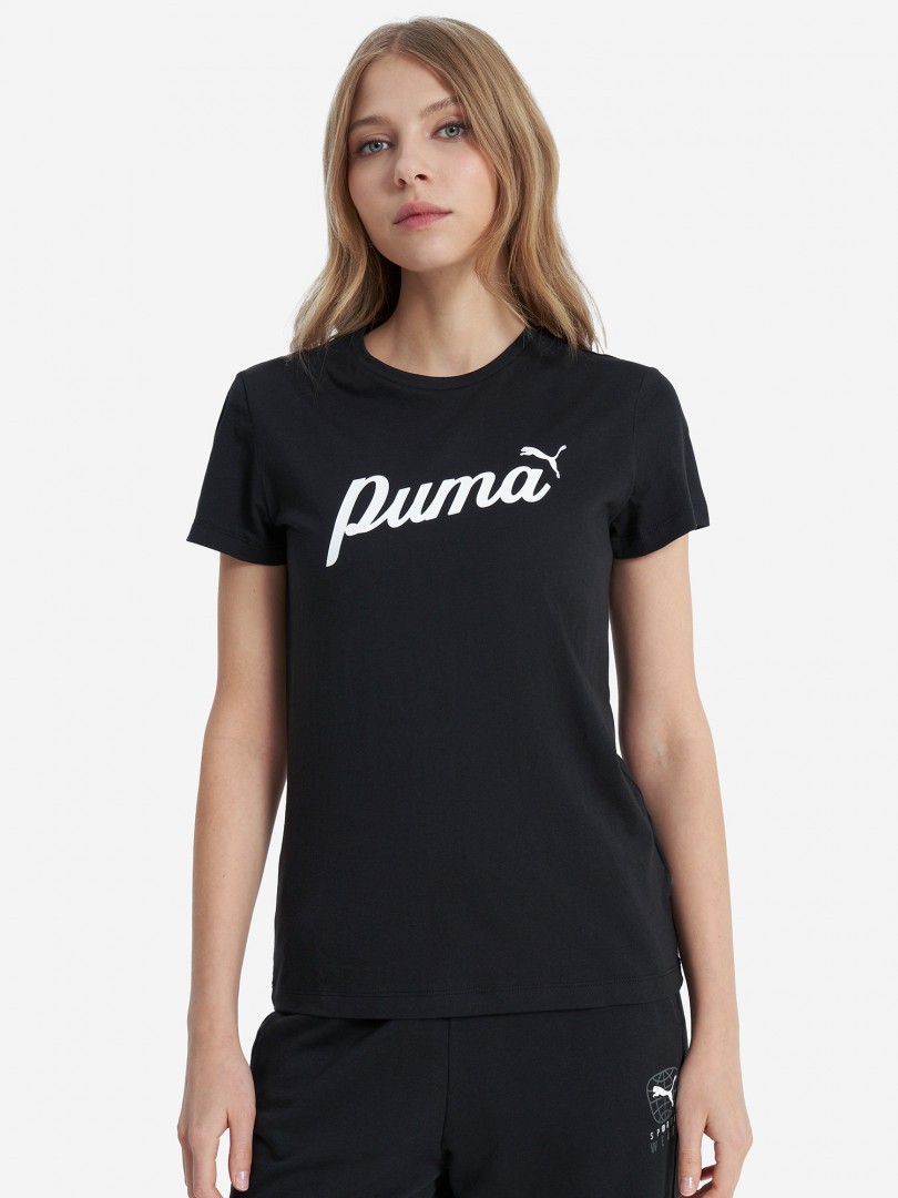 Футболка женская PUMA Ess+ Blossom Script 30093030299 Черный, размер 42, 44,46, 48,44, 46, фото 2