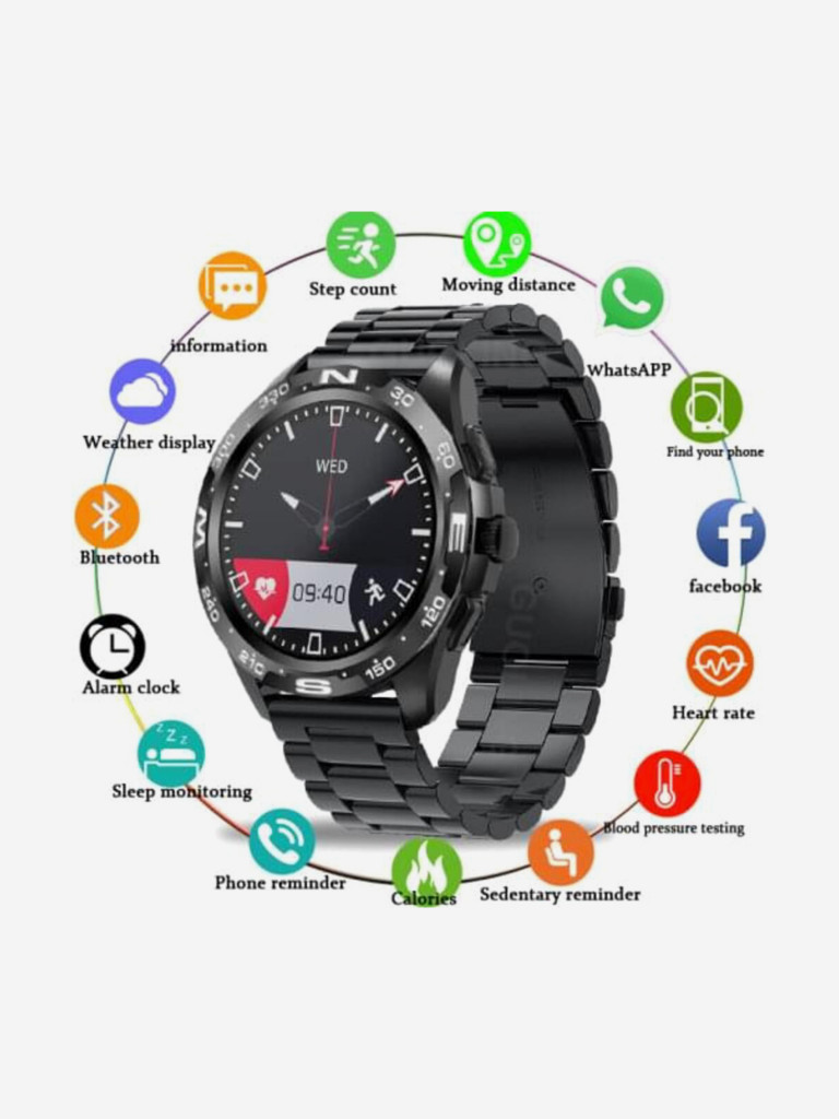Смарт-часы BandRate Smart BRSBCD28SS с будильником, трекером сна