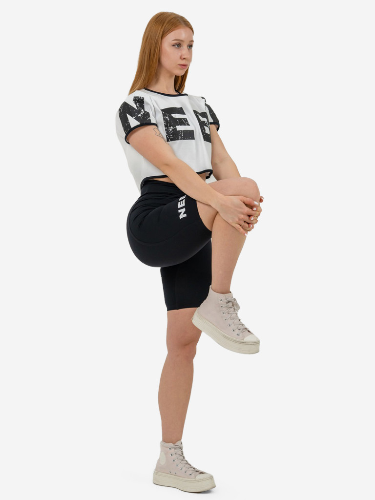 Топ спортивный женский NEBBIA Oversized crop top GAME ON 610