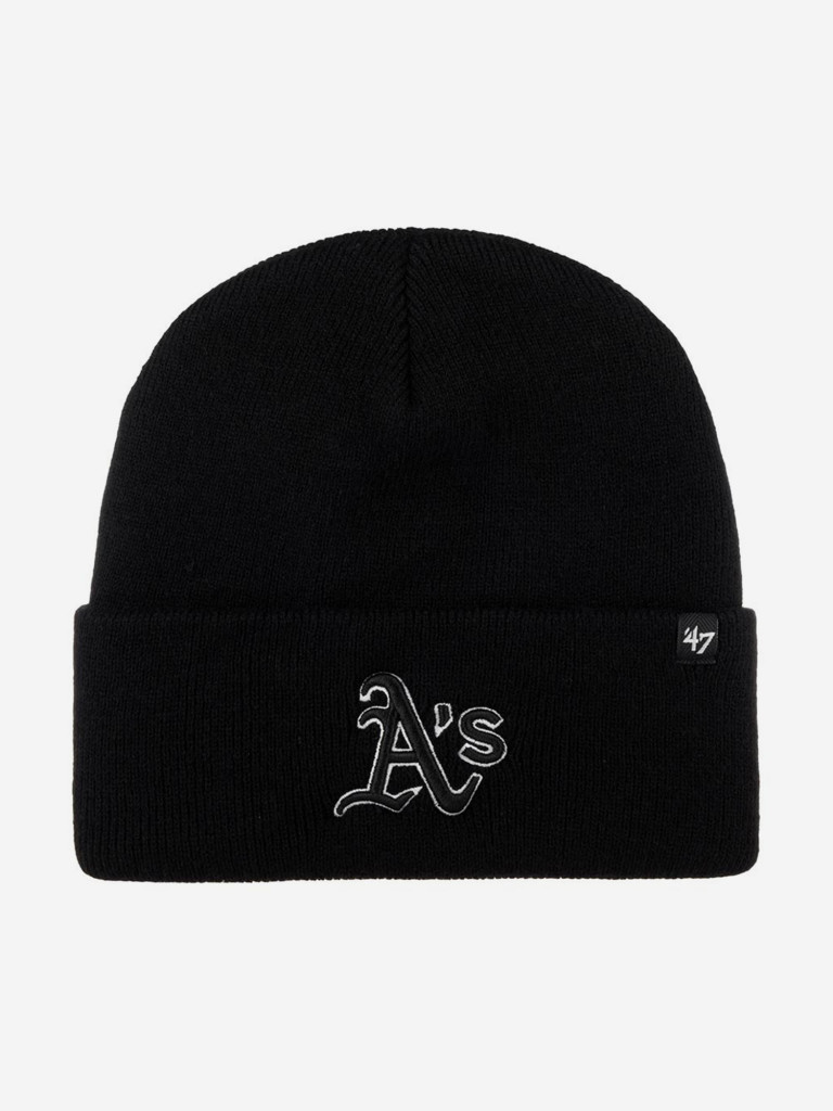 Шапка с отворотом 47 BRAND B-HYMKR18ACE Oakland Athletics MLB (черный)