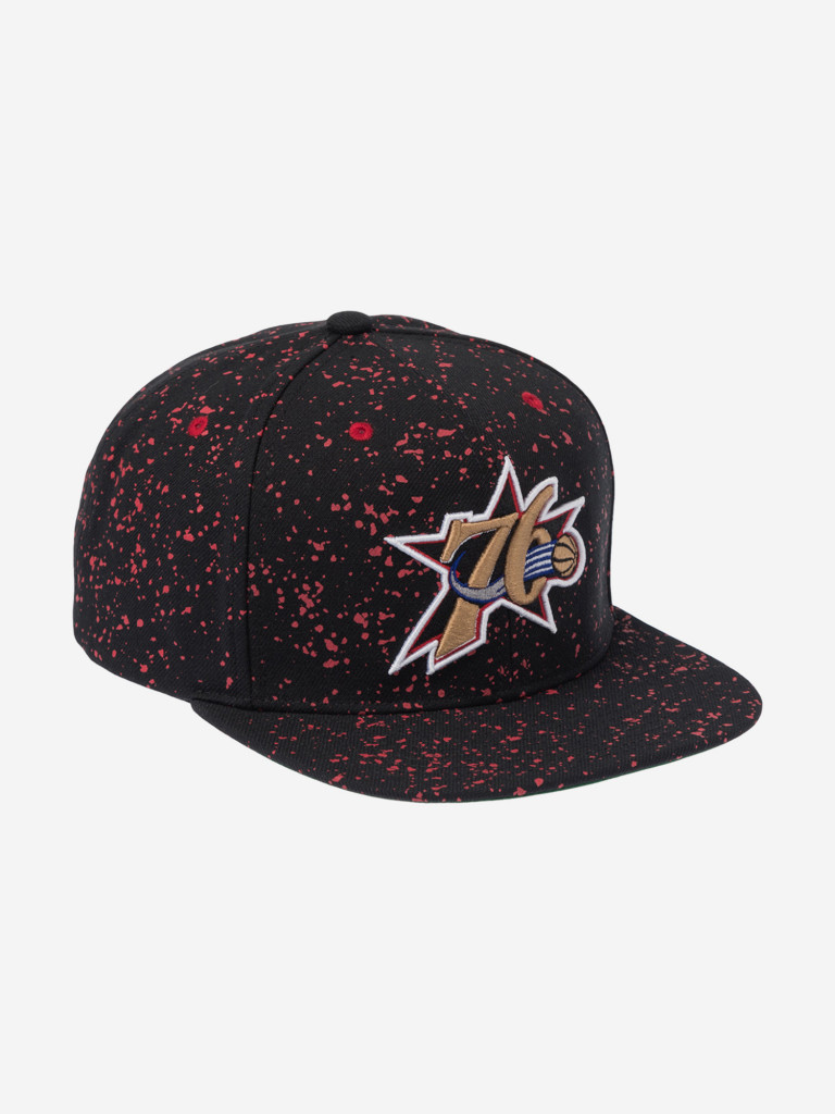 Бейсболка с прямым козырьком MITCHELL NESS HS10064-P76BLCK Philadelphia 76Ers NBA (черный)
