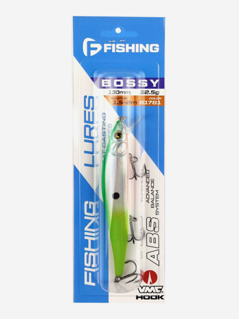 Воблер F-FISHING Bossy 130мм 22.5г 1.5-2.0м F1781 Плавающий