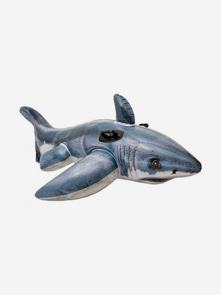 Надувная игрушка Intex 57525NP Белая Акула Great White Shark Ride-On (173х107см)