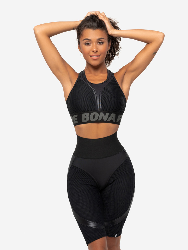 Велосипедки женские Bona Fide Bona Cycling Extra Sex Push-up Corsage "Black Skin"