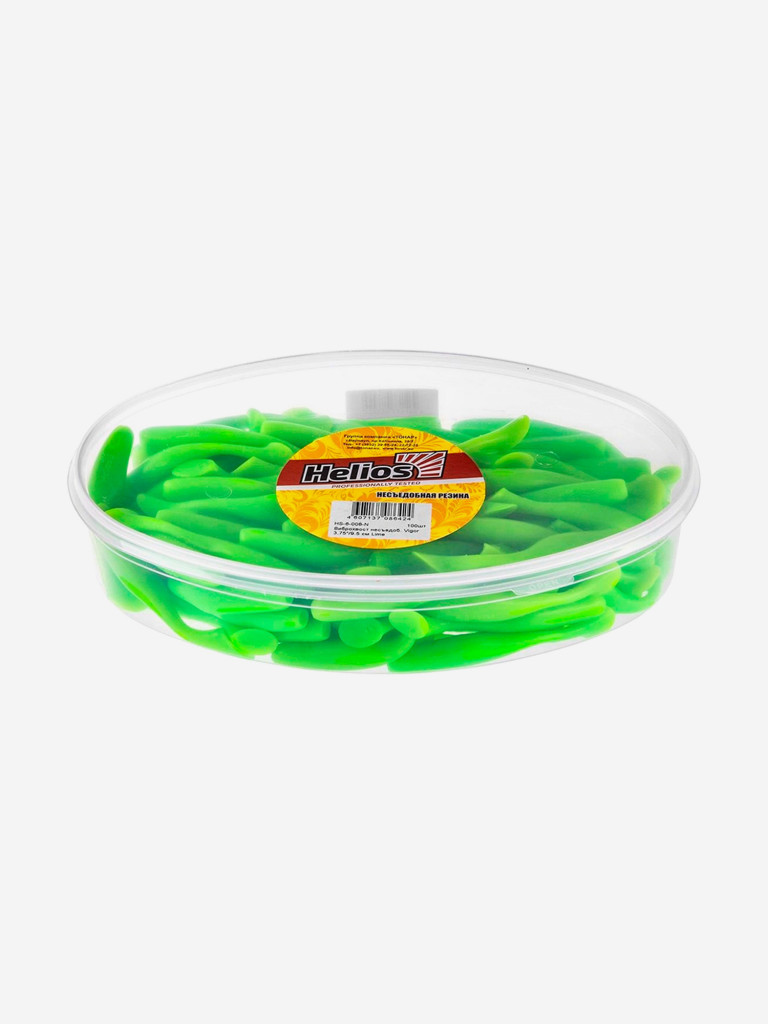 Мягкая приманка Helios Vigor, 3,75'' / 9,5 см, Lime, 100 шт (HS-6-008-N)