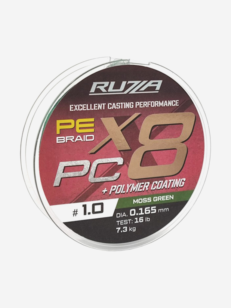 Шнур X8 PC 150м Moss Green 0,165мм 7,3кг/16lb