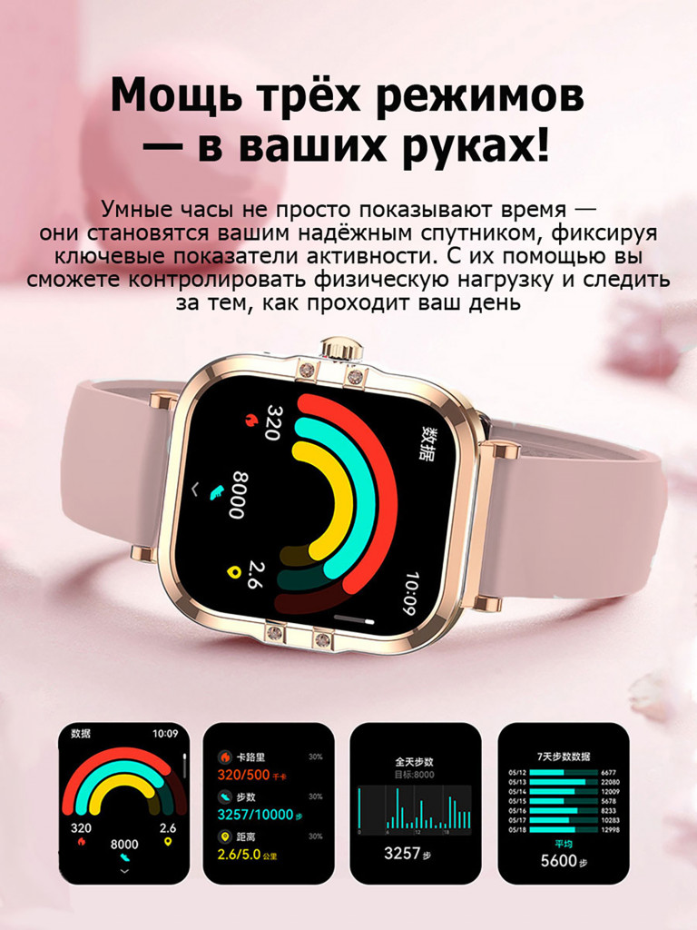Смарт-часы CheckME Smart CMSHK82GPWB