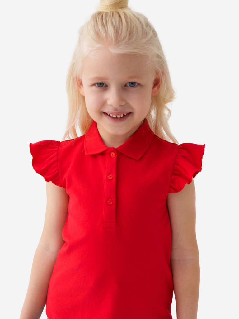 Футболка-поло для девочки PlayToday