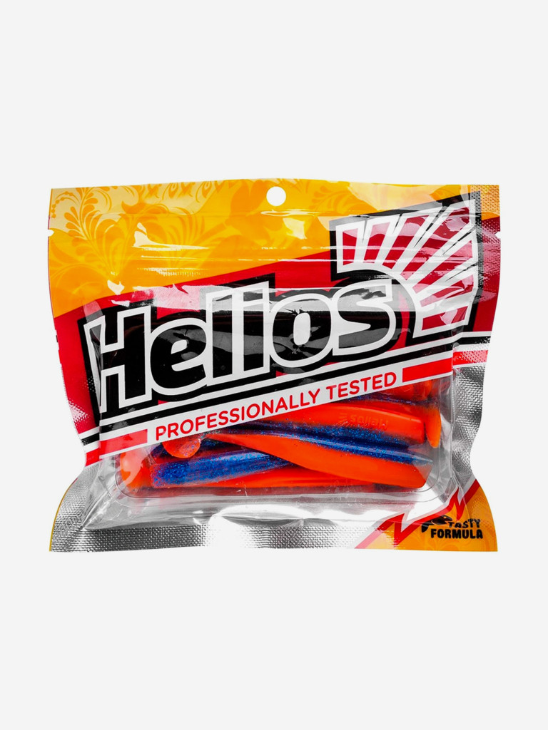 Мягкая приманка Helios Chebak, 3,15'' / 8 см, Star Blue & Orange, 7 шт (HS-3-044)