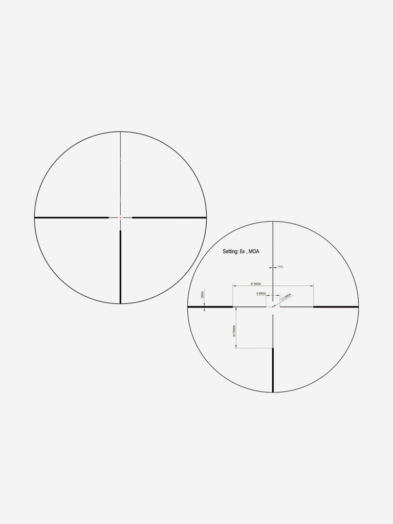 Прицел оптический Vector Optics Continental Tactical 1-6x, с подсветкой