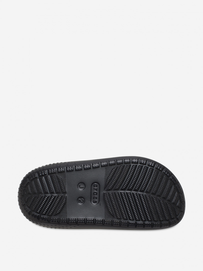 фото Полуботинки утепленные детские crocs classic puff moc k, черный