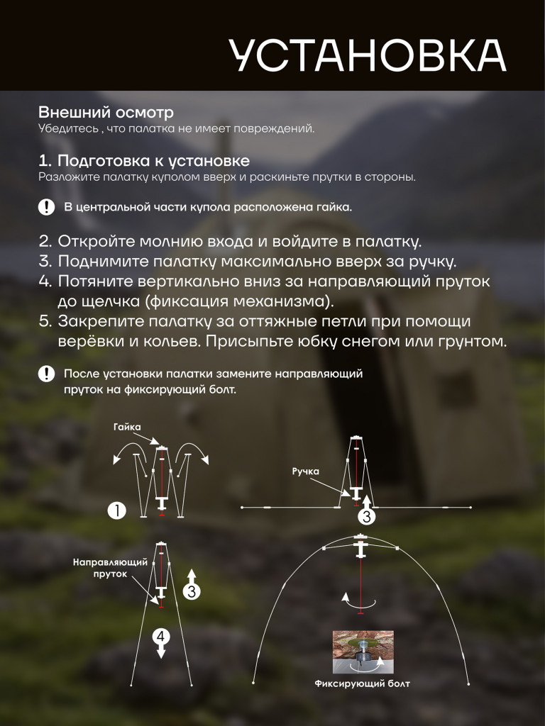Палатка всесезонная МФП-3 Берег Хаки двухслойная