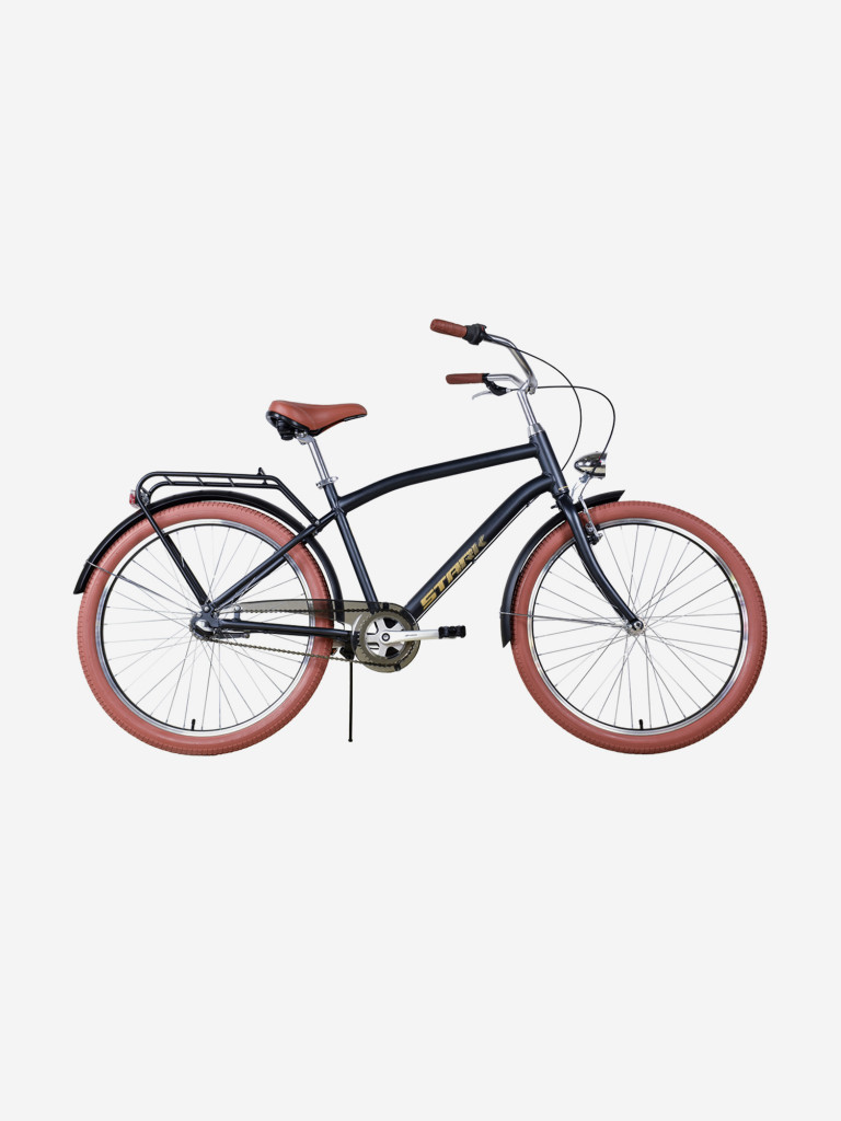 Велосипед Stark'25 Comfort Man 26 темно-серый матовый/песочный S/16"