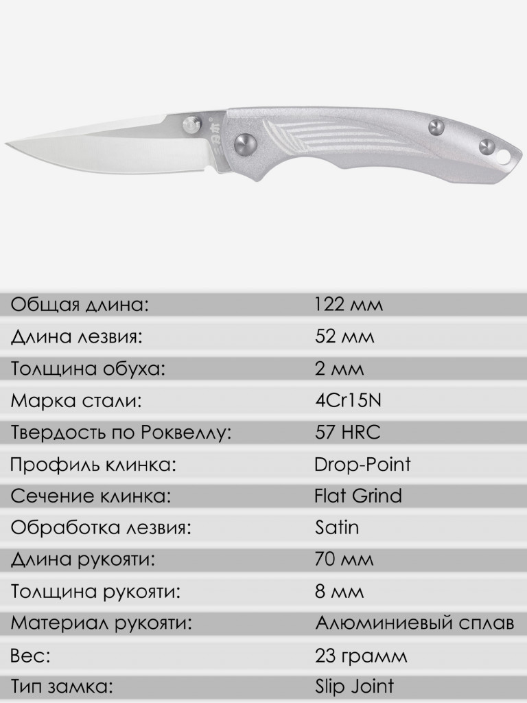 Складной нож SanRenMu 4073RUC-LM1