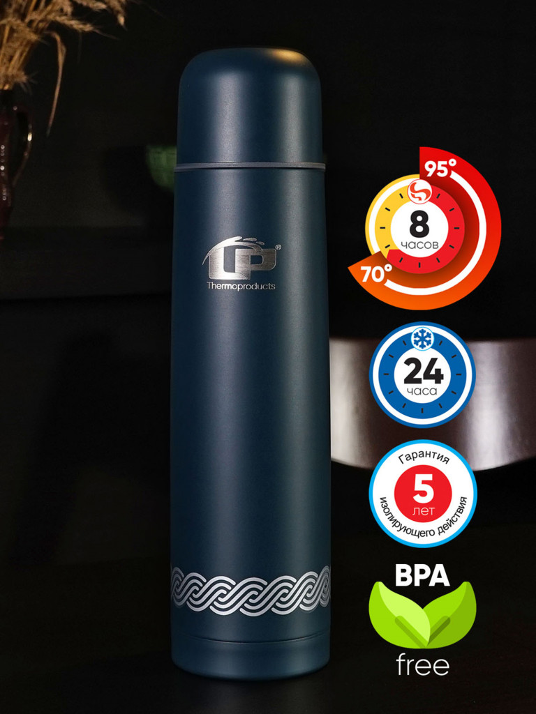 Термос LP Thermoproducts Art 1 л, синий