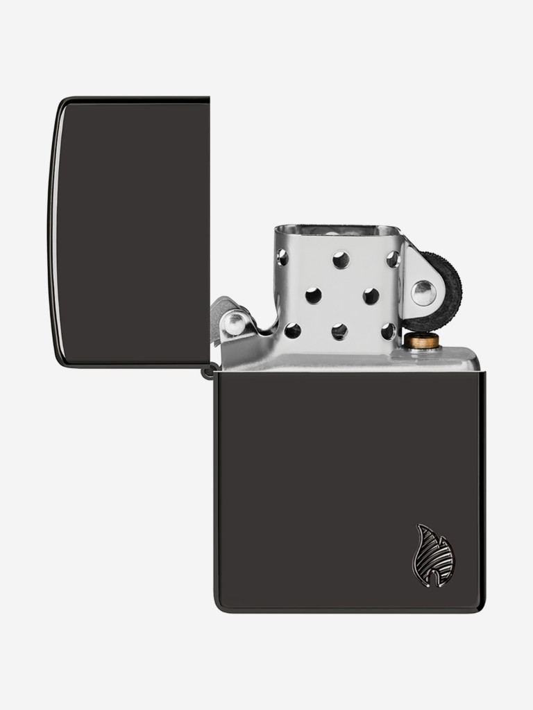 Зажигалка бензиновая ветроустойчивая Zippo Armor Flame High Polish Black