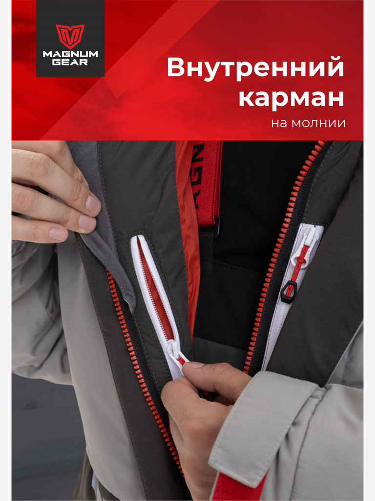 Костюм для рыбалки MAGNUM GEAR RUBICON -15° С серый