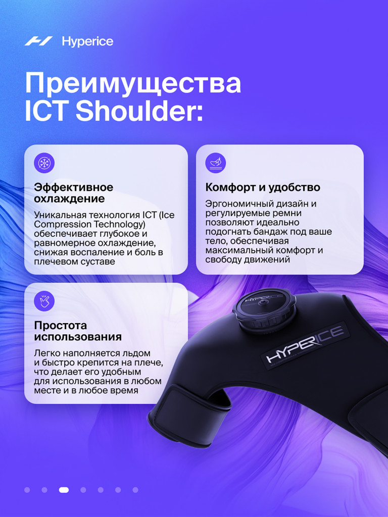 Бандаж на плечевой сустав, со льдом (Правый) криотерапия Hyperice ICT Shoulder