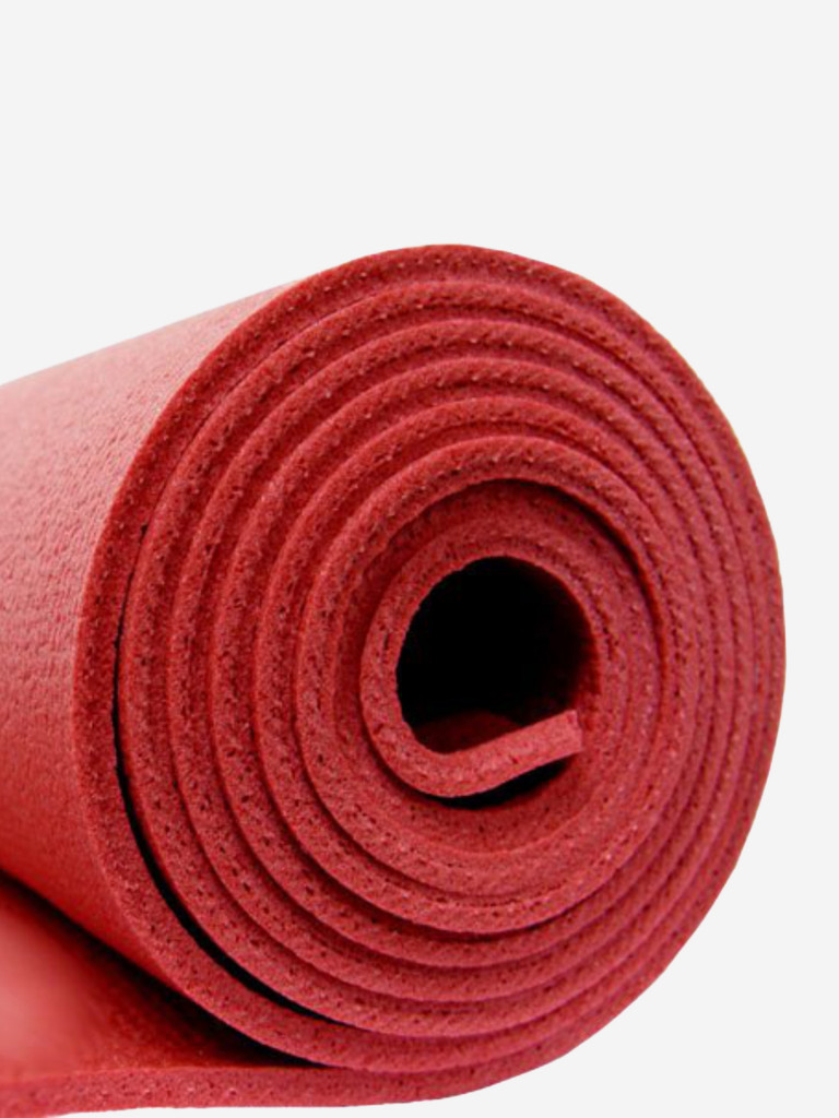 ЛЁГКИЙ коврик для йоги фитнеса Kailash Кайлаш, бордовый, 220 x 60 х 0,3 см, прочный и нескользящий из Германии, Bodhi Бодхи