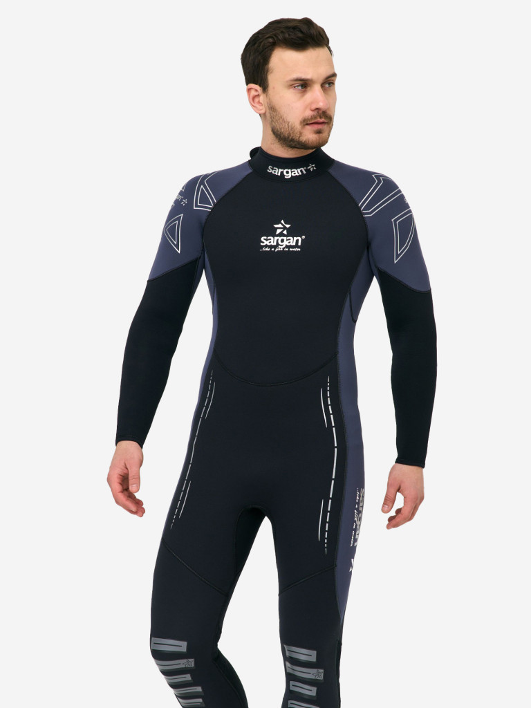 Гидрокостюм для плавания и водного спорта SARGAN NERO LONG MEN 5мм