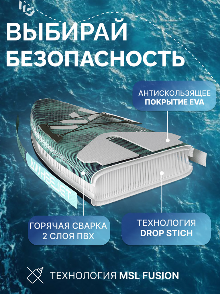 SUP-доска WheeJet EasyJet Blue Lagoon 320x81x15