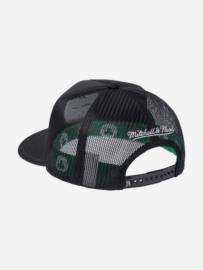 Бейсболка с сеточкой MITCHELL NESS HT11408-BCEBLCK Boston Celtics NBA (черный)