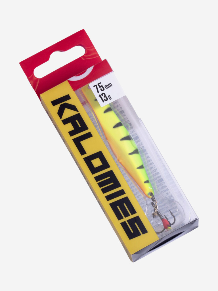 Блесна вертикальная зимняя Lucky John KALOMIES с цепочкой и тройником 75мм TIGER блистер