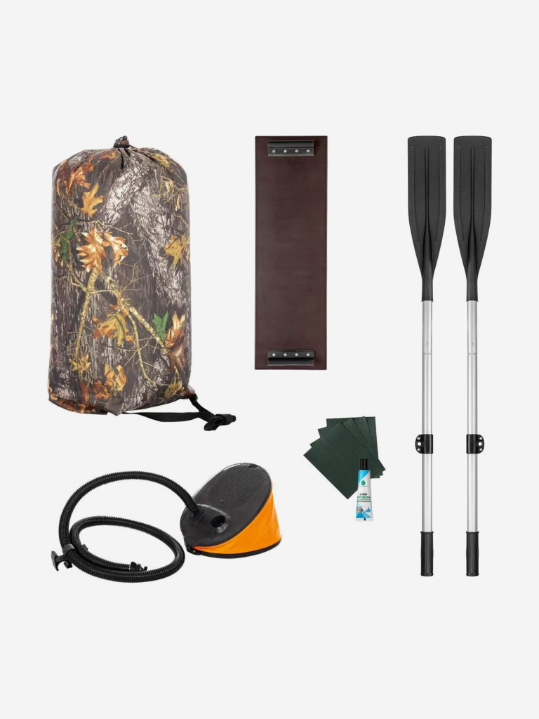 Лодка надувная для рыбалки Тонар Шкипер 220 зеленый