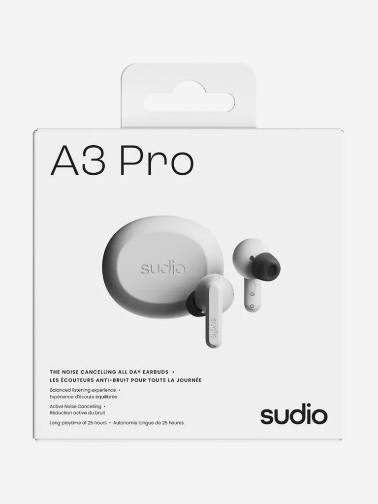 Беспроводные наушники Sudio A3 Pro Wireless Bluetooth Earbuds c активным шумоподавлением, цвет: белый