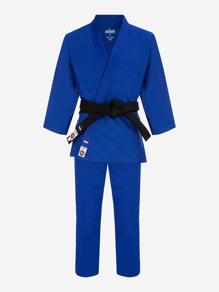Кимоно для дзюдо Clinch Judo Silver FDR синее