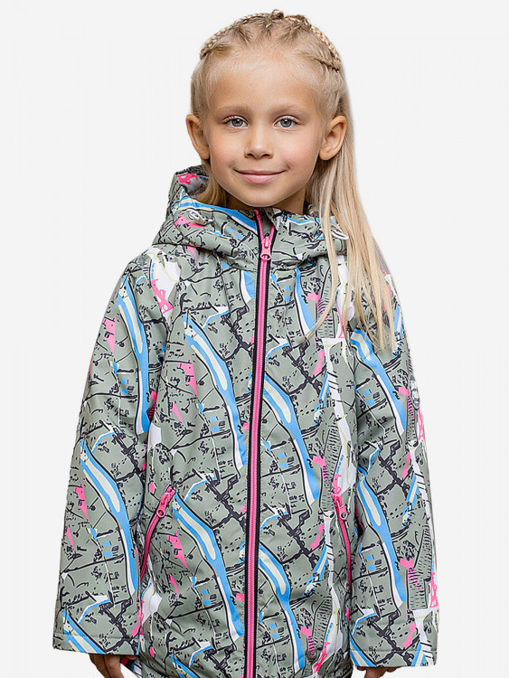 Куртка-парка для девочки batik Джесси мультиколор