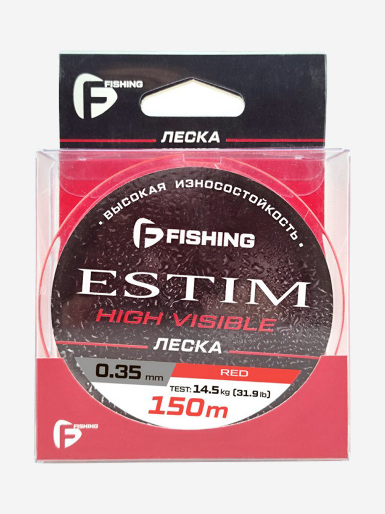 Леска Estim Red F-FISHING 150м 0,35мм 14,5кг/31,9lb