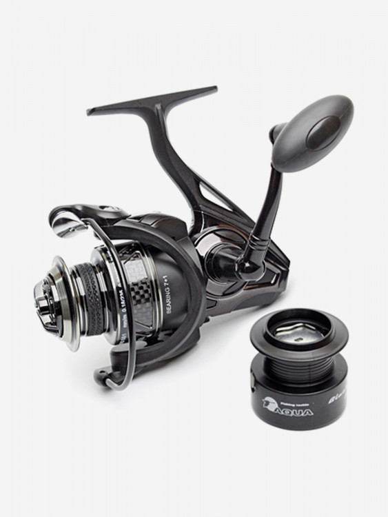Катушка для рыбалки безынерционная AQUA Black Widow 2000 (7+1BB)