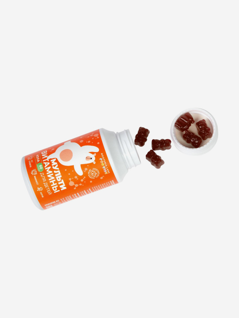 Мультивитамины для детей со вкусом "Кола" Nooteria Labs, 60 мармеладных пастилок