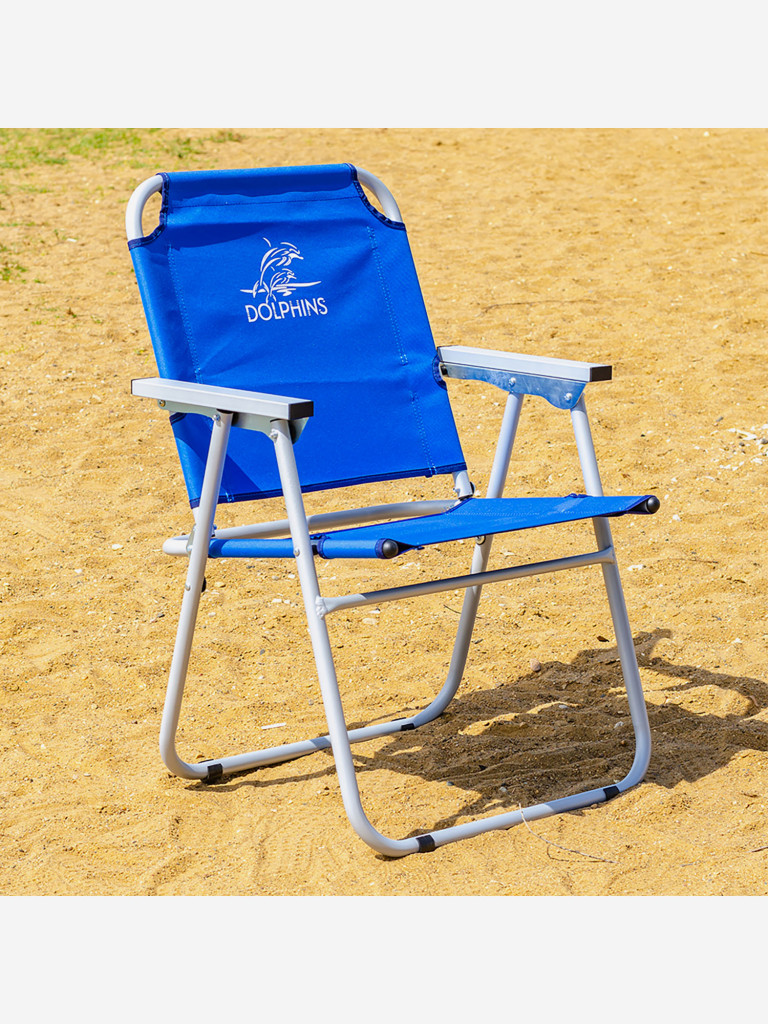 Кресло-шезлонг DOLPHINS алюминий 22 мм, синий Кедр