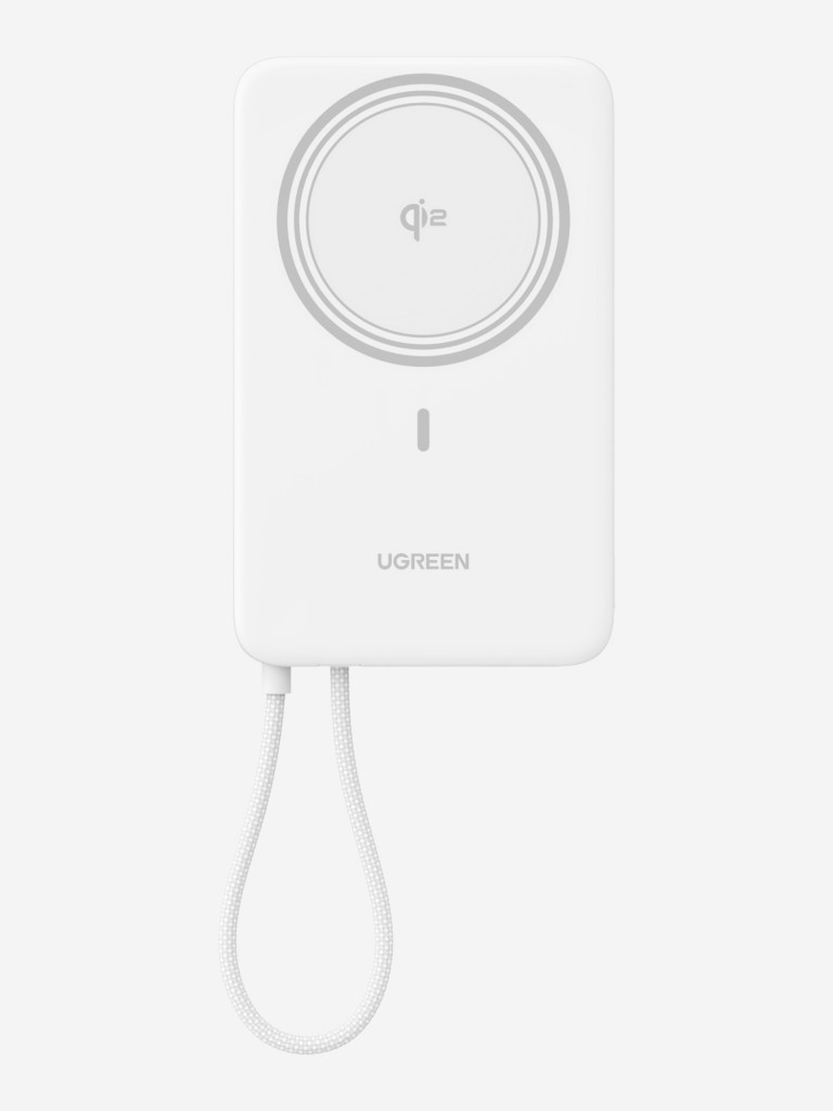 Внешний аккумулятор UGREEN PB570 (75983B) MagFlow Air Ultra-Slim 30W Magnetic 10000mAh Wireless Power Bank USB-C Cable